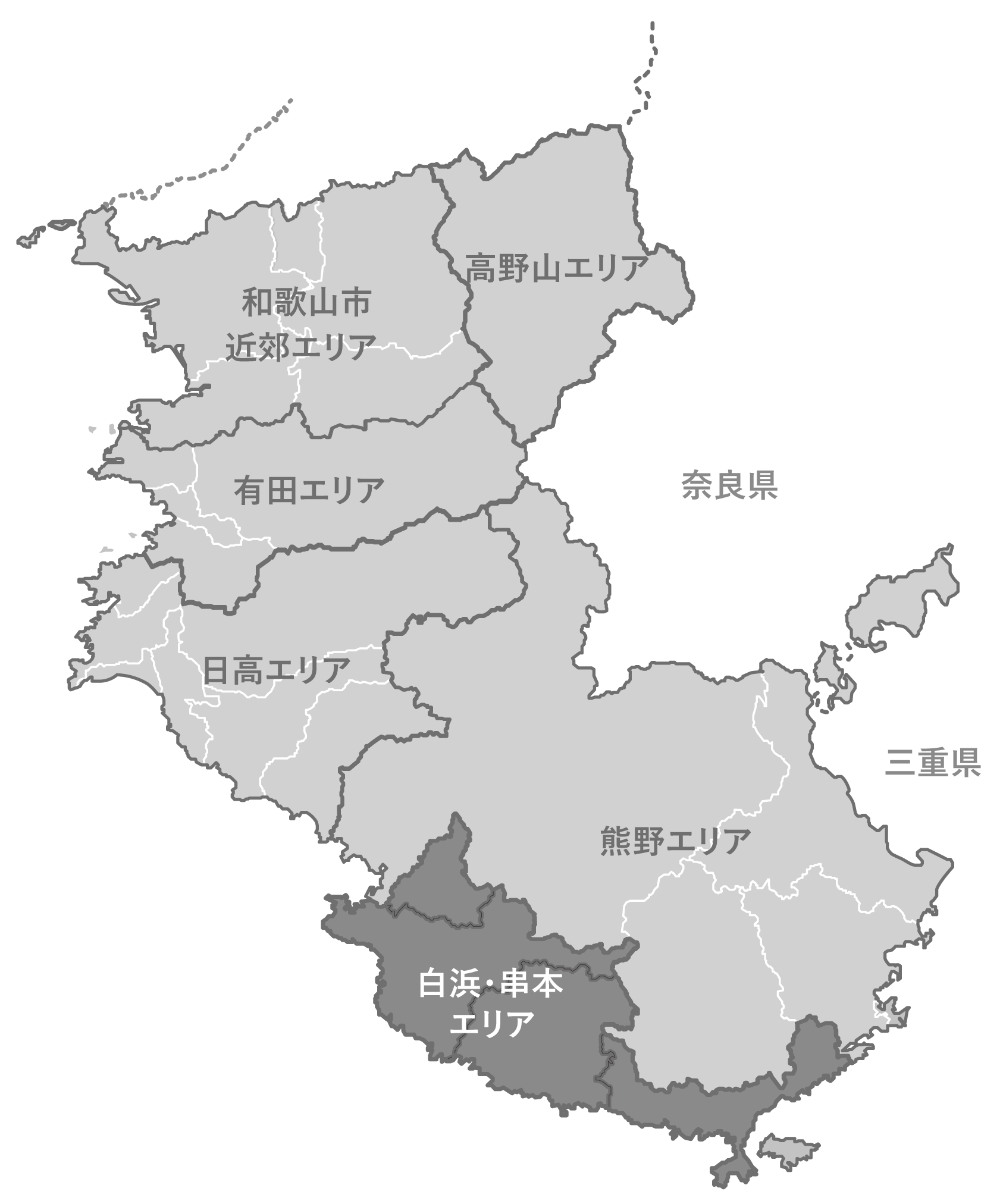 白浜・串本エリアの地図